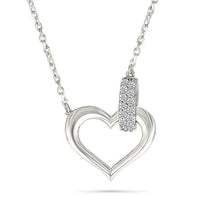 Interlinking  Heart Gold & Diamond Necklace