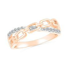 Sparkling Linked Diamond Ring