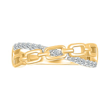 Sparkling Linked Diamond Ring