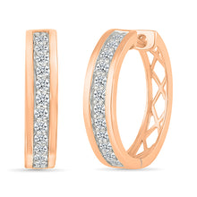 Splendid Diamond Hoops Earrings