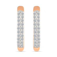 Elegant Diamond Bar Earrings