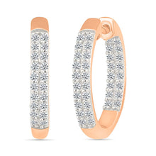 Elegant Diamond Bar Earrings
