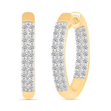 Elegant Diamond Bar Earrings