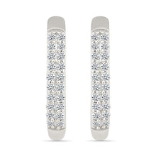Elegant Diamond Bar Earrings