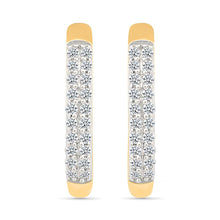 Elegant Diamond Bar Earrings