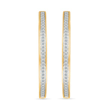 Felix Hoops Gold & Diamond  Earrings