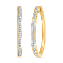 Felix Hoops Gold & Diamond  Earrings