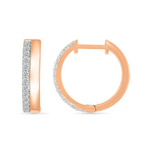 Nora Glint  Gold & Diamond Hoops Earrings