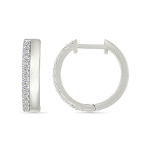 Nora Glint  Gold & Diamond Hoops Earrings