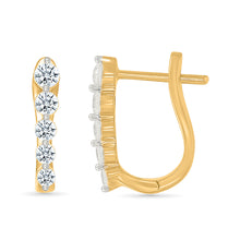 Purram  Gold & Diamond Studs  Earrings