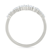 Sparkling Diamond Waves Ring