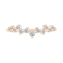 Sparkling Diamond Waves Ring