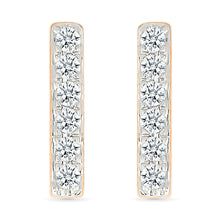 Linear Petite Diamond Bar Earrings