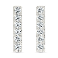 Linear Petite Diamond Bar Earrings