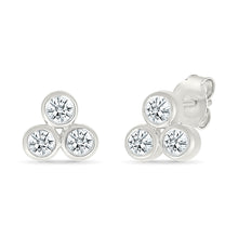 Tres Lab Grown  Gold & Diamond Earrings