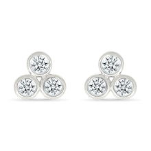 Tres Lab Grown  Gold & Diamond Earrings