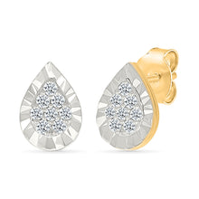 Petite Teardrop Diamond Stud Earrings