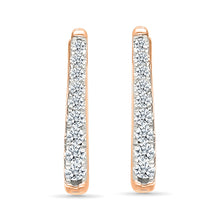 Classic Diamond Hoops Earrings