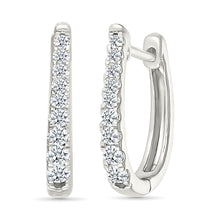 Classic Diamond Hoops Earrings
