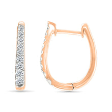 Classic Diamond Hoops Earrings