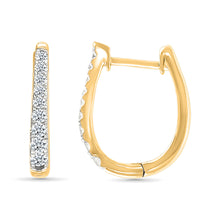 Classic Diamond Hoops Earrings
