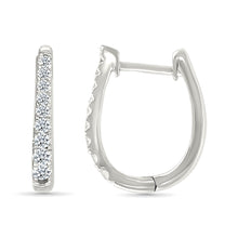 Classic Diamond Hoops Earrings