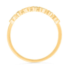 Beaded Gold & Diamond Ring