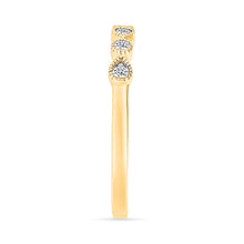 Beaded Gold & Diamond Ring
