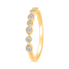 Beaded Gold & Diamond Ring