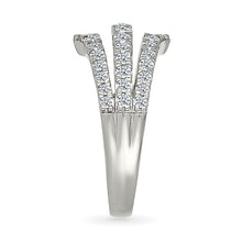 Sparkling Multi-Row Diamond Ring