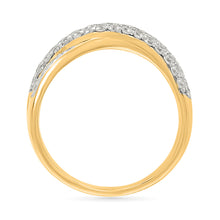 Dazzling intertwined Diamond Ring