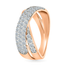 Dazzling intertwined Diamond Ring