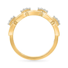 Swivel Gold & Diamond Band Ring