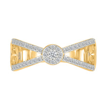 Dazzling Intersecting Diamond Ring