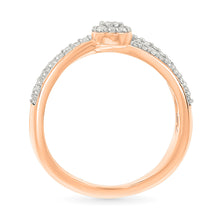 Dazzling Intersecting Diamond Ring