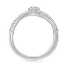 Dazzling Intersecting Diamond Ring