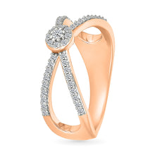 Dazzling Intersecting Diamond Ring