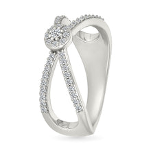 Dazzling Intersecting Diamond Ring