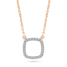 Glittering Squarish Gold & Diamond Necklace