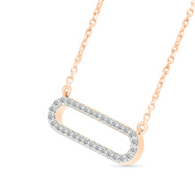 Oval Diamond Bar Necklace