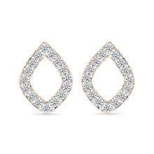 Diamond Teardrops Studs Earrings