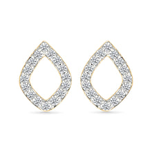 Diamond Teardrops Studs Earrings