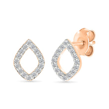 Diamond Teardrops Studs Earrings