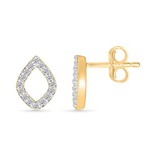 Diamond Teardrops Studs Earrings