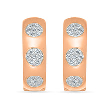 Gold & Diamond Sparkle Hoops Earrings