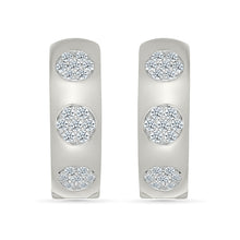 Gold & Diamond Sparkle Hoops Earrings