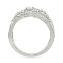 Gold Weave Shining Diamond Ring