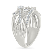 Gold Weave Shining Diamond Ring