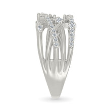 Gold Weave Shining Diamond Ring