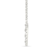 Diamond Strip Heart Necklace